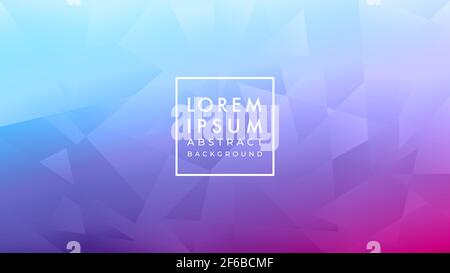 Multicolor low poly pattern vector illustration. Blue purple pink soft cyberpunk color gradient. Futuristic abstract geometric background design templ Stock Vector