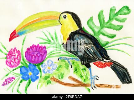 Our toco toucan bird in oil pastel... - Rutuja's art classes | Facebook