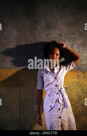 South African born Tsakane Valentine will play the lead in Carmen Jones at the Royal Festival Hall 25 July to 2 Sept 2007.  pic David Sandison 25/7/2007 Stock Photo