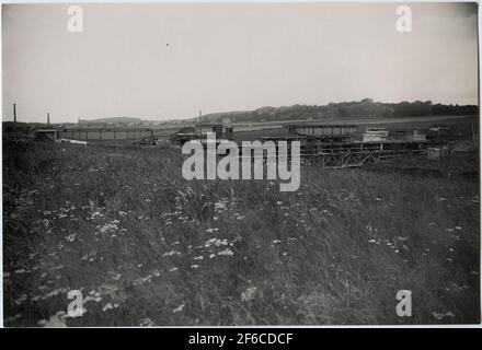 Bridge building somewhere in Gothenburg. Stock Photo