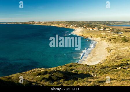 San Giovanni di Sinis beach, Sinis, Cabras, Oristano District, Sardinia, Italy, Europe Stock Photo
