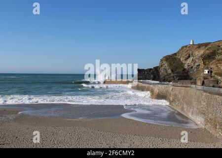 Portreath, Cornwall. Stock Photo