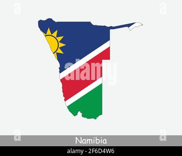 Namibia flag vector illustration - Namibia Flag Map Map Of The Republic Of Namibia With The Namibian National Flag Isolated On White Background Vector Illustration 2f6d4w6 