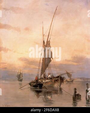 Konstantinos Volanakis - Fishing Boats Stock Photo - Alamy