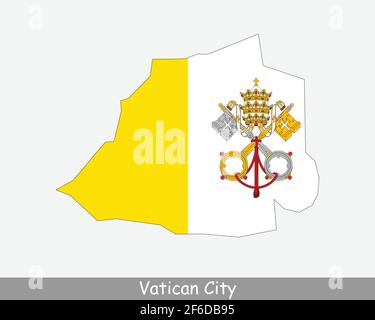 Vatican flag vector illustration - Vatican City Flag Map Map Of The Vatican City State With National Flag Isolated On A White Background Vector Illustration 2f6db95 