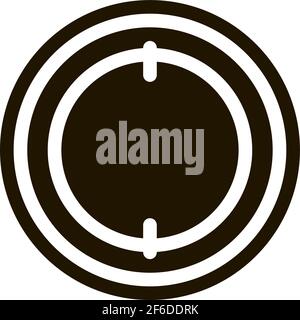 air navigation compass icon Vector Glyph Illustration Stock Vector