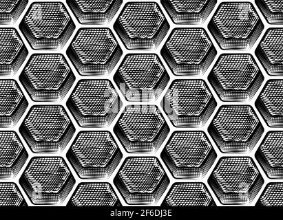 Honeycomb Seamless Background Stock Vector