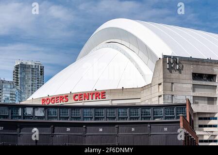 Entrance to the Rogers Centre, stadium of the Blue Jays baseball team,  Toronto Stock Photo - Alamy