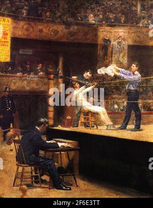 'Between Rounds' is a painting by Thomas Eakins, depicting a scene from ...