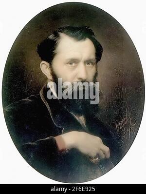 Vasily Perov - Self Portrait 1870 Stock Photo