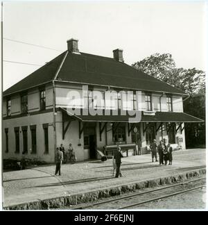 The station was built in 1874. In 1934, the station house was remodeled. Stock Photo