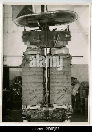 First Transformer Ever This image shows a transformer station in Flitsch, with a voltage ...