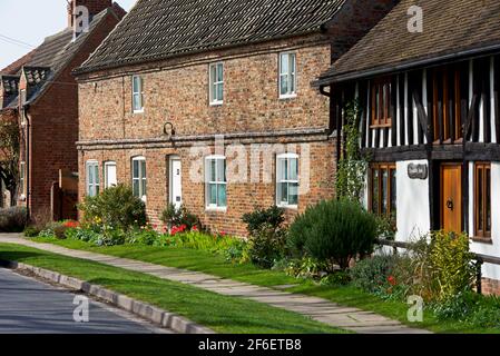 Houses in the village of Wheldrake, North Yorkshire, England UK Stock Photo