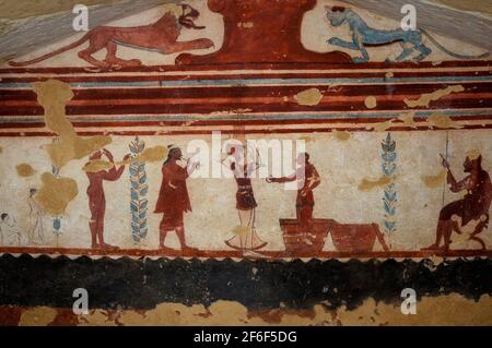 Tomba dei Giocolieri Tomb of the Jugglers or Tomb of the Jugglers with ...