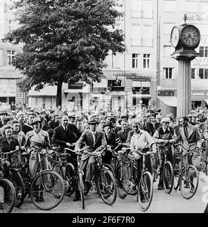 Traveling with bicycles on central plane, central station, CST, Stock Photo