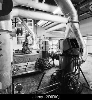 The heating center, Stockholm Central Station Stock Photo