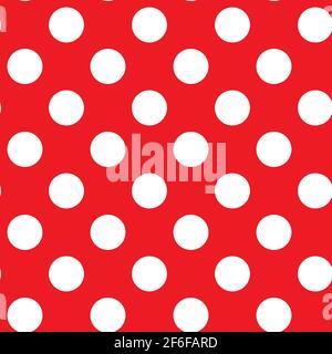 White polkadots over colored backdrop. Dotted, dots, circles pattern, background (Geometry is seamlessly repeatable) — Stock vector illustration, Clip Stock Vector