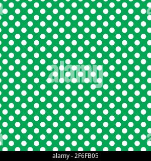 White polkadots over colored backdrop. Dotted, dots, circles pattern, background (Geometry is seamlessly repeatable) — Stock vector illustration, Clip Stock Vector