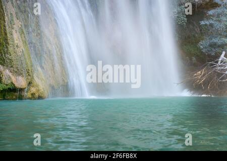 Sillans waterfall in the south of France in the Var Stock Photo