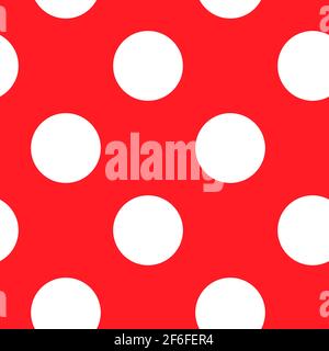 White polkadots over colored backdrop. Dotted, dots, circles pattern, background (Geometry is seamlessly repeatable) — Stock vector illustration, Clip Stock Vector