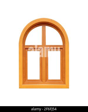Wooden window isolated on white background Stock Photo - Alamy