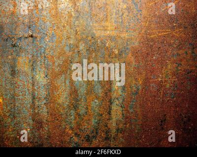 Rusty metal surface with seamless pattern. Stock Photo