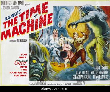 THE TIME MACHINE 1960 MGM film with Rod Taylor and Yvette Mimieux Stock Photo