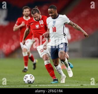 London, UK. 31st Mar, 2021. during the FIFA World Cup 2022 Qualifying Group I match between England and Poland at Wembley Stadium on March 31st 2021 in London, England. (Photo by Daniel Chesterton/phcimages.com) Credit: PHC Images/Alamy Live News