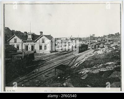 Old east station in Stockholm. Stock Photo