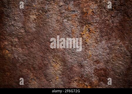 Texture or a background of beautiful very rusty metal surface Stock Photo