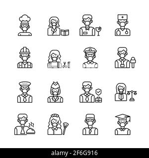 Job and workers Stock Vector Image & Art - Alamy
