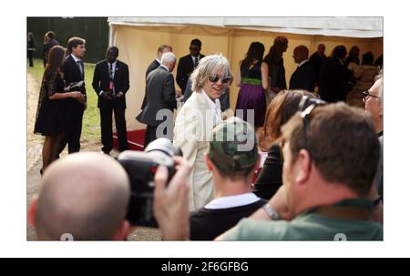 Nelson Mandela 90th Birthday dinner in Hyde Park... Bob Geldofphotograph by David Sandison The Independent Stock Photo