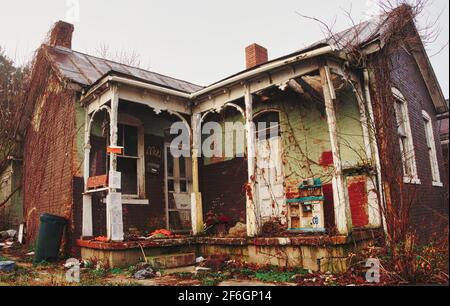 Small abandoned house Stock Photo