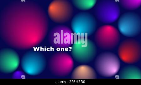 Colorful blurred rounds background geometric vector illustration. Stock Vector