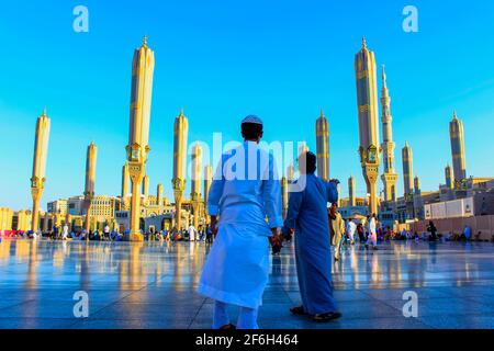 masjid madina munawara, saudi arabia Stock Photo