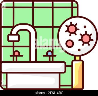 Mold RGB color icon Stock Vector
