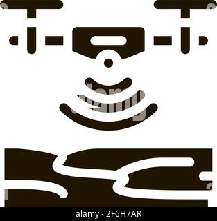 drone height sensor icon vector outline illustration Stock Vector Image ...