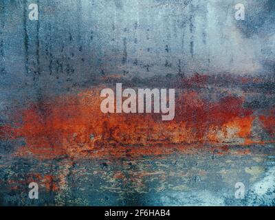 Old Grunge Rusty Metal Surface Texture Background Stock Photo
