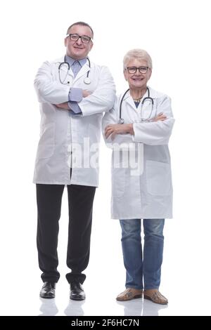 in full growth. two medical colleagues standing together Stock Photo