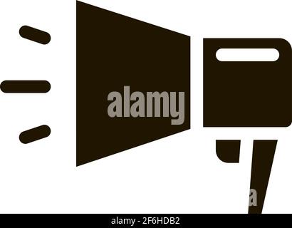 webshop loudspeaker advertising icon Vector Glyph Illustration Stock Vector