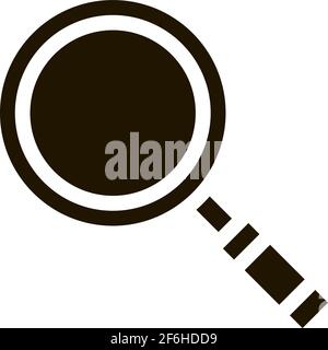 webshop research icon Vector Glyph Illustration Stock Vector