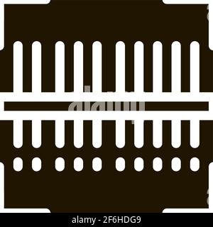 webshop scanning barcode icon Vector Glyph Illustration Stock Vector