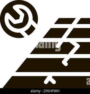 roof installation glyph icon vector illustration Stock Vector Image ...