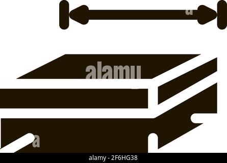 house foundation marking icon vector outline illustration Stock Vector ...