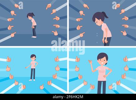 A set of Medical staff women to be evaluated.It's vector art so easy to edit. Stock Vector