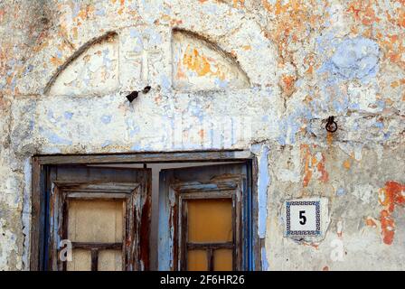 Greece, Rhodes island Paradeisi village traditional architecture Stock Photo