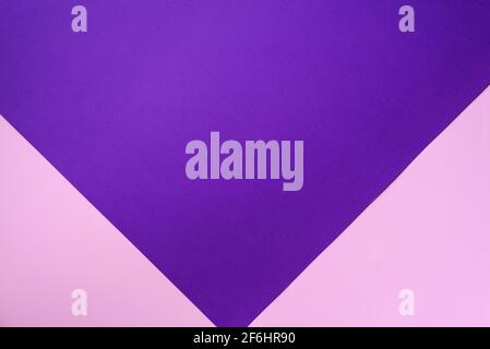 Texture background. Fashionable pink and purple color paper background. Top view. Minimal concept Stock Photo
