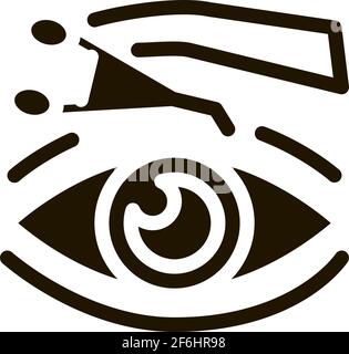 eyelid surgery tool icon vector outline illustration Stock Vector Image ...
