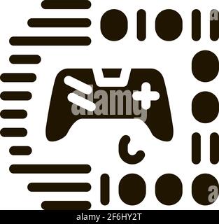 game development binary code icon vector outline illustration Stock ...