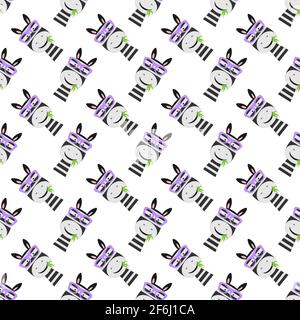 Zebra Simple Background Zebra. Seamless pattern for simple backgrounds, textures, wallpapers ...
